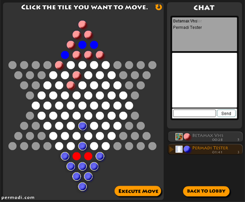 Checkers with chat java